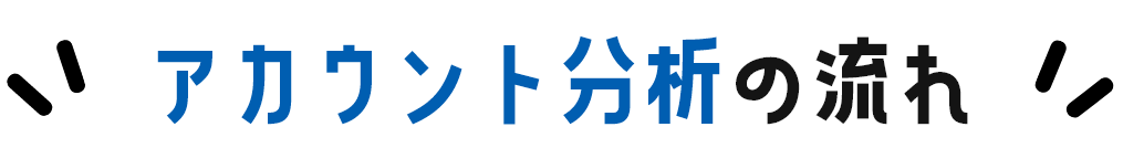 アカウント分析の流れ